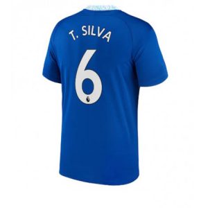 Chelsea Thiago Silva #6 Thuis tenue Mensen 2022-23 Korte Mouw