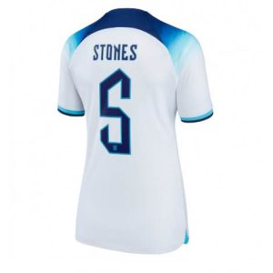 Dames Engeland John Stones #5 Thuis tenue WK 2022 Korte Mouw