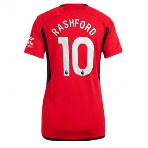 Dames Manchester United Marcus Rashford #10 Thuis tenue 2023-24 Korte Mouw