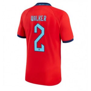 Engeland Kyle Walker #2 Uit tenue Mensen WK 2022 Korte Mouw