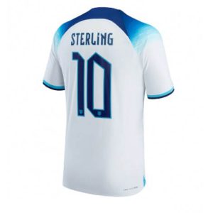 Engeland Raheem Sterling #10 Thuis tenue Mensen WK 2022 Korte Mouw