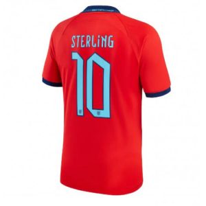 Engeland Raheem Sterling #10 Uit tenue Mensen WK 2022 Korte Mouw
