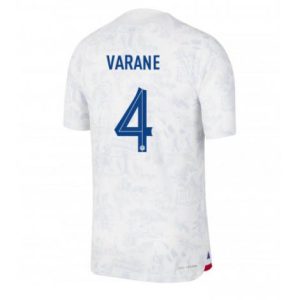 Frankrijk Raphael Varane #4 Uit tenue Mensen WK 2022 Korte Mouw