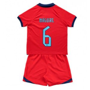Kids Engeland Harry Maguire #6 Uit tenue WK 2022 Korte Mouw (+ Korte broeken)