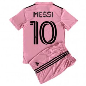 Kids Inter Miami Lionel Messi #10 Thuis tenue 2023-24 Korte Mouw (+ Korte broeken)
