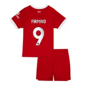 Kids Liverpool Roberto Firmino #9 Thuis tenue 2023-24 Korte Mouw (+ Korte broeken)