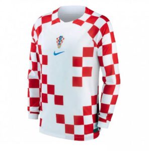 Kroatië Thuis tenue Mensen WK 2022 Lange Mouw