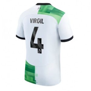 Liverpool Virgil van Dijk #4 Uit tenue Mensen 2023-24 Korte Mouw