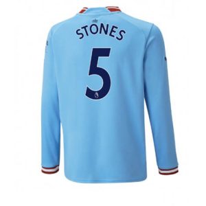 Manchester City John Stones #5 Thuis tenue Mensen 2022-23 Lange Mouw