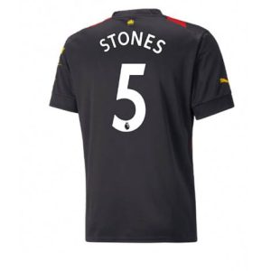 Manchester City John Stones #5 Uit tenue Mensen 2022-23 Korte Mouw