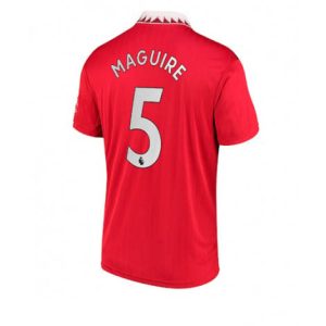 Manchester United Harry Maguire #5 Thuis tenue Mensen 2022-23 Korte Mouw