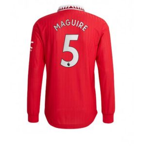 Manchester United Harry Maguire #5 Thuis tenue Mensen 2022-23 Lange Mouw