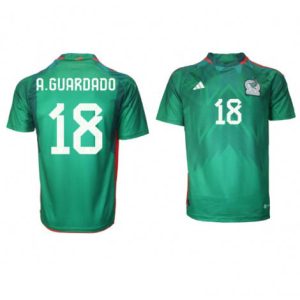 Mexico Andres Guardado #18 Thuis tenue Mensen WK 2022 Korte Mouw