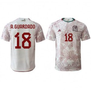 Mexico Andres Guardado #18 Uit tenue Mensen WK 2022 Korte Mouw