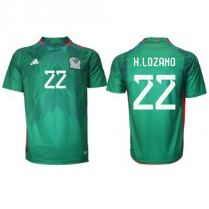 Mexico Hirving Lozano #22 Thuis tenue Mensen WK 2022 Korte Mouw