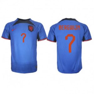 Nederland Steven Bergwijn #7 Uit tenue Mensen WK 2022 Korte Mouw