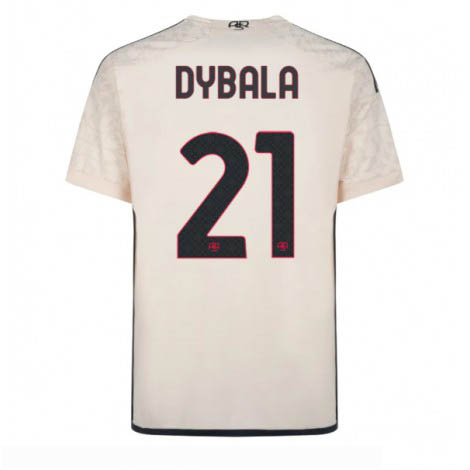 AS Roma Paulo Dybala #21 Uit tenue Mensen 2023-24 Korte Mouw