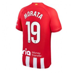 Atletico Madrid Alvaro Morata #19 Thuis tenue Mensen 2023-24 Korte Mouw