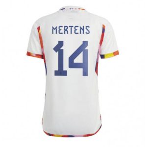 België Dries Mertens #14 Uit tenue Mensen WK 2022 Korte Mouw