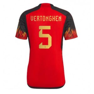 België Jan Vertonghen #5 Thuis tenue Mensen WK 2022 Korte Mouw