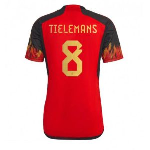 België Youri Tielemans #8 Thuis tenue Mensen WK 2022 Korte Mouw