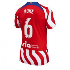 Dames Atletico Madrid Koke #6 Thuis tenue 2022-23 Korte Mouw