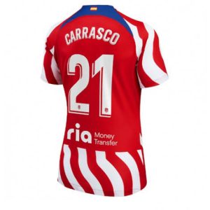 Dames Atletico Madrid Yannick Carrasco #21 Thuis tenue 2022-23 Korte Mouw