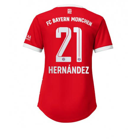 Dames Bayern Munich Lucas Hernandez #21 Thuis tenue 2022-23 Korte Mouw