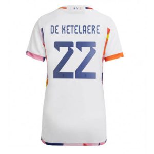 Dames België Charles De Ketelaere #22 Uit tenue WK 2022 Korte Mouw