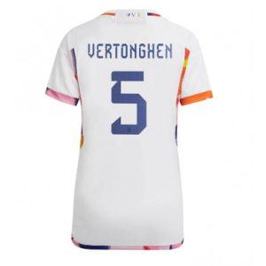 Dames België Jan Vertonghen #5 Uit tenue WK 2022 Korte Mouw