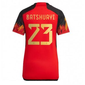 Dames België Michy Batshuayi #23 Thuis tenue WK 2022 Korte Mouw