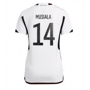 Dames Duitsland Jamal Musiala #14 Thuis tenue WK 2022 Korte Mouw