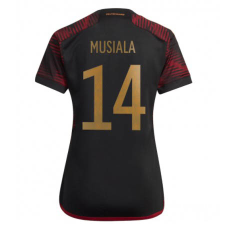 Dames Duitsland Jamal Musiala #14 Uit tenue WK 2022 Korte Mouw