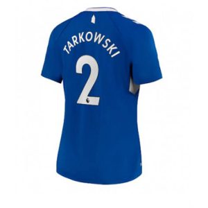 Dames Everton James Tarkowski #2 Thuis tenue 2022-23 Korte Mouw