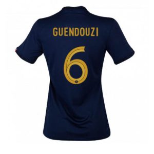 Dames Frankrijk Matteo Guendouzi #6 Thuis tenue WK 2022 Korte Mouw