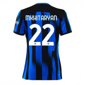 Dames Inter Milan Henrikh Mkhitaryan #22 Thuis tenue 2023-24 Korte Mouw