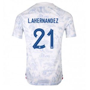 Frankrijk Lucas Hernandez #21 Uit tenue Mensen WK 2022 Korte Mouw