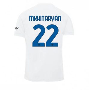 Inter Milan Henrikh Mkhitaryan #22 Uit tenue Mensen 2023-24 Korte Mouw