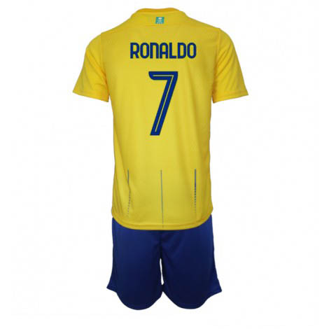 Kids Al-Nassr Cristiano Ronaldo #7 Thuis tenue 2023-24 Korte Mouw (+ Korte broeken)