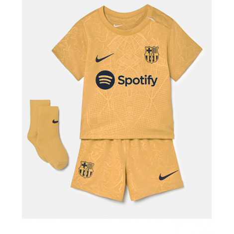 Kids Barcelona Jordi Alba #18 Uit tenue 2022-23 Korte Mouw (+ Korte broeken)-1