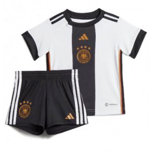 Kids Duitsland Thuis tenue WK 2022 Korte Mouw (+ Korte broeken)