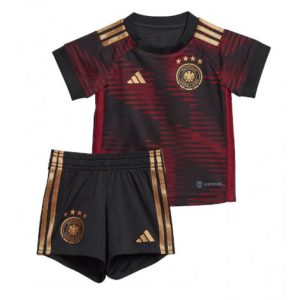Kids Duitsland Uit tenue WK 2022 Korte Mouw (+ Korte broeken)