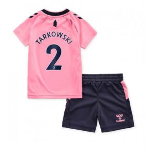 Kids Everton James Tarkowski #2 Uit tenue 2022-23 Korte Mouw (+ Korte broeken)