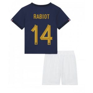 Kids Frankrijk Adrien Rabiot #14 Thuis tenue WK 2022 Korte Mouw (+ Korte broeken)