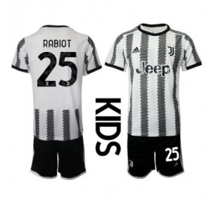 Kids Juventus Adrien Rabiot #25 Thuis tenue 2022-23 Korte Mouw (+ Korte broeken)