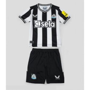 Kids Newcastle United Thuis tenue 2023-24 Korte Mouw (+ Korte broeken)