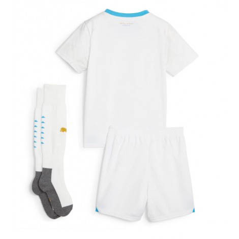 Kids Olympique de Marseille Thuis tenue 2023-24 Korte Mouw (+ Korte broeken)-1