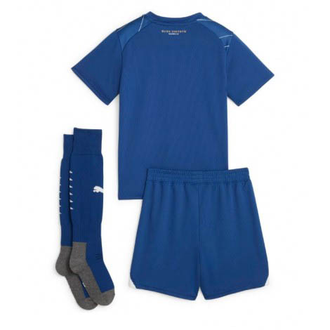 Kids Olympique de Marseille Uit tenue 2023-24 Korte Mouw (+ Korte broeken)-1