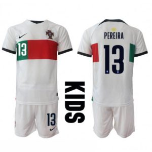 Kids Portugal Danilo Pereira #13 Uit tenue WK 2022 Korte Mouw (+ Korte broeken)