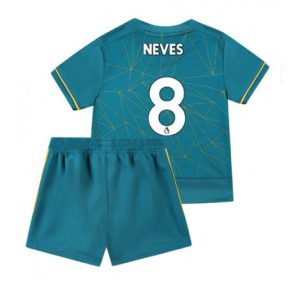 Kids Wolves Ruben Neves #8 Uit tenue 2022-23 Korte Mouw (+ Korte broeken)
